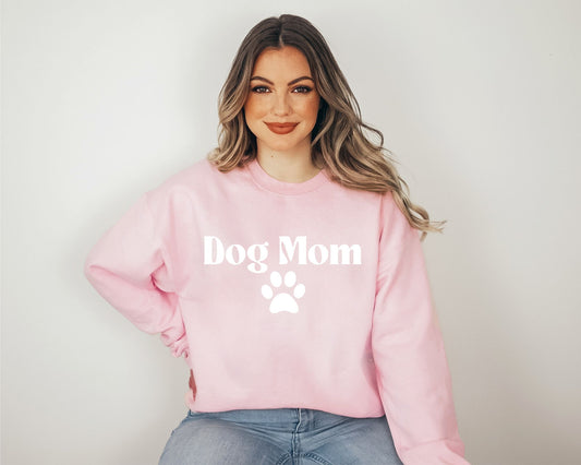 Dog Mom Crewneck - Puff Print